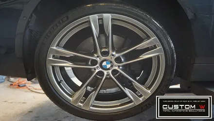 BMW 640d 블랙유광 휠도색, 고스트크롬 휠도색 2가지 컬러 휠도색 작업 함께 보기. / 용인 처인구