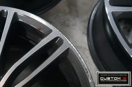 BMW G30 530i 요즘 핫 한 664M 휠 상처 수리후, 하이그로시 블랙 블랙유광 휠도색. 커스텀W / 용인 처인구