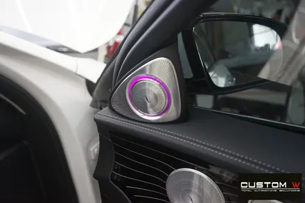 벤츠 W213 E400 순정 부메스터 트위터 장착. 벤츠에 가짜는 아니죠. 순정으로 더욱 멋지게! / 용인 처인구