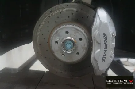 벤츠 C43 AMG 카브리올레 무광 블랙 휠도색 + 건메탈 그레이 컬러 캘리퍼 도색 / 용인 처인구