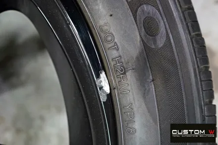 BMW 118d 기존 블랙유광 휠 상처 수리(휠 복원) / 용인 처인구