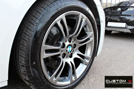 BMW 528i 휠 수리 후 고스트크롬 휠 도색 / 용인 처인구