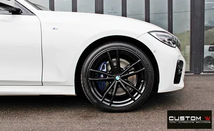 BMW G20 330i 휠 수리 후 블랙유광 휠 도색 / 용인 처인구