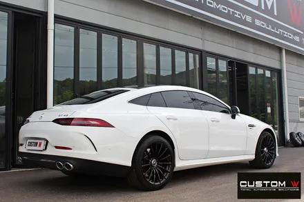벤츠 GT43 AMG 휠 상처 수리 후 블랙유광 휠도색 / 용인 처인구