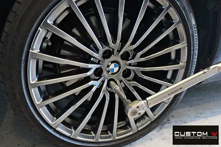 BMW G12 740LI 휠 상처 수리 후 고스트 크롬 휠도색 / 용인 처인구