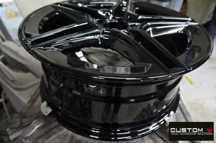 벤츠 20년 신형 CLA250 블랙유광 휠도색 + 애시드 그린(ACID GREEN) 형광 캘리퍼 도색 / 용인 처인구