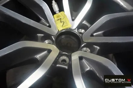 벤츠 CLS53 AMG 블랙실버 유광 투톤 휠도색 + 레드 캘리퍼 도색 / 용인 처인구