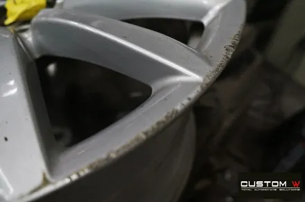 BMW G12 730Ld 휠 상처 수리 후 실버 휠복원 / 용인 처인구