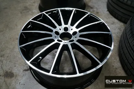 벤츠 CLS450 20인치 마차휠 휠 상처 수리 후 다이아몬드 컷팅 휠 복원 / 용인 처인구
