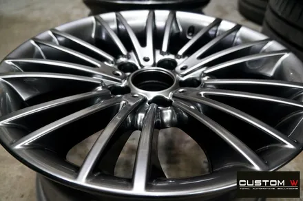 BMW F10 520d 휠 상처 수리 후 고스트 크롬 휠도색 / 용인 처인구