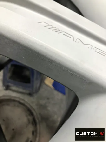 벤츠 W221 S500 기존 잘못된 휠수리 도색 이력 약품 박리 후 하이퍼 실버 휠도색 / 용인 처인구