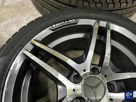 벤츠 W205 C200d 휠수리 후 블랙유광 휠도색 + 레드 캘리퍼 도색 / 용인 처인구