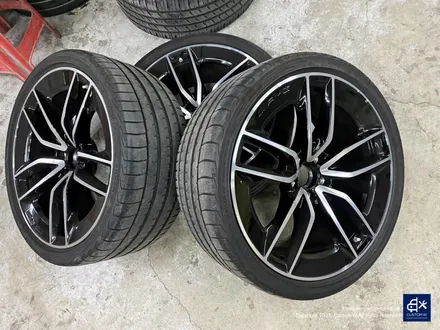 벤츠 CLS53 AMG 블랙실버 투톤 유광 휠도색 + 레드 캘리퍼 도색 / 용인 처인구