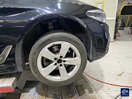 BMW G30 520d 휠수리 후 블랙유광 휠도색 / 용인 처인구