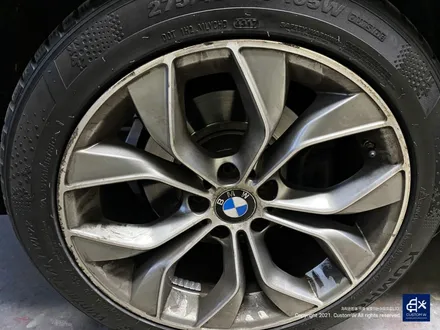 BMW X4 박리 후 블랙 폴리시 휠도색 + 블루 캘리퍼 도색 / 용인 처인구