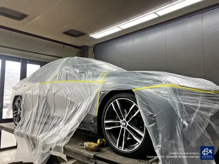 BMW 420i 휠수리 후 블랙유광 휠도색 + 레드 캘리퍼 도색 / 용인 처인구