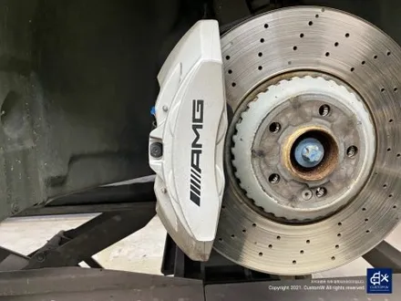 벤츠 E53 AMG 휠수리 후 블랙 실버 투톤 무광 휠도색 + 레드 캘리퍼 도색 / 용인 처인구