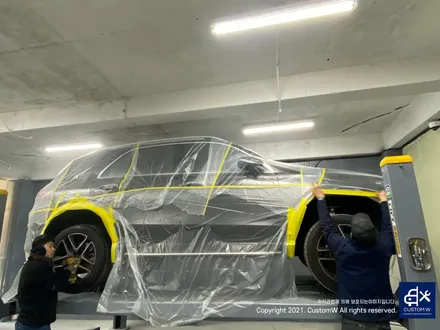 벤츠 GLE53 AMG 블랙 유광 휠도색 그리고 레드 캘리퍼 도색까지_! 완벽한 컬러 밸런스_! / 용인 처인구