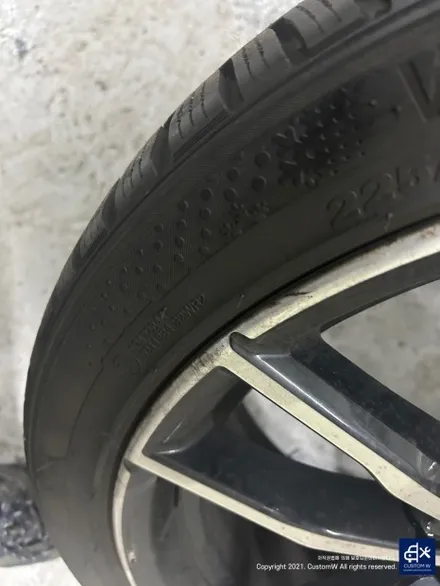 BMW G20 330e 상처가 많은 19인치 휠수리 후, 사틴 블랙 (aka. 맷블랙 MATT BLACK / 무광 블랙) 휠도색 / 용인 처인구