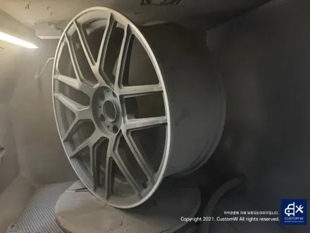 벤츠 G바겐 G63 AMG 22인치 에디션  휠 무광 블랙 레드 투톤 휠 상처 수리 후, 복원 도색 / 용인 처인구