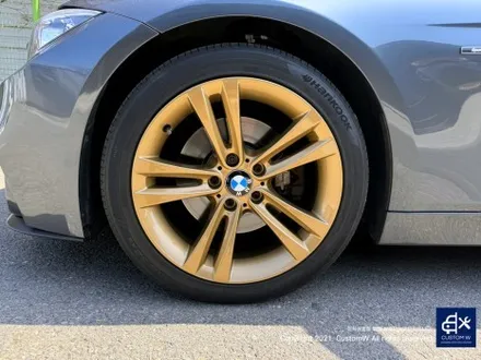 BMW F30 397M 휠 상처 수리 후, 골드 휠 도색 / 용인 처인구
