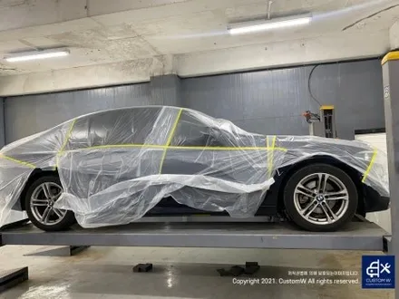 BMW F10 520d M 에어로다이나믹 프로 휠 상처 수리 후, 블랙 유광 휠도색 그리고 부식 많고 분진 고착된 지저분한  캘리퍼도 깔끔하게 환골탈태_! 블루 캘리퍼 도색까지~! / 용인 처인구
