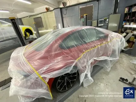 너무 멋진 토론토 레드 컬러 BMW G87 M2 스페셜 에디션   930M 휠 블랙 유광 도색 + 레드 캘리퍼 도색_! / 용인 처인구