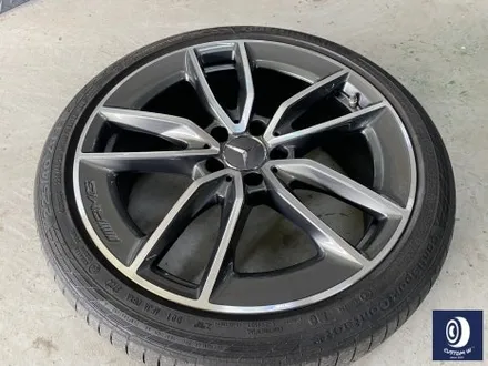 벤츠 C43 AMG 쿠페 휠 상처 수리 후, 다이아몬드 커팅 휠 복원 + 블랙 캘리퍼 도색 / 용인 처인구