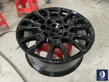 BMW X6 40i 기존 고객 재 방문 / 신차 출고 작업 (1월에 방문하셨던 고객분의 차량 재입고 / 915M 하이그로시 블랙 (검정유광) 휠 도색 / 용인 처인구