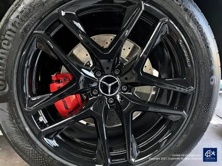 벤츠 신차 GLE53 AMG 블랙유광 휠도색 & 레드 캘리퍼 도색 / 용인 처인구