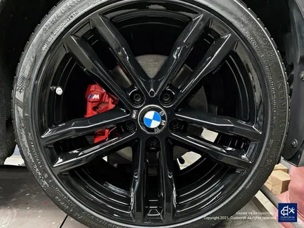 BMW 420i 휠수리 후 블랙유광 휠도색 + 레드 캘리퍼 도색 / 용인 처인구