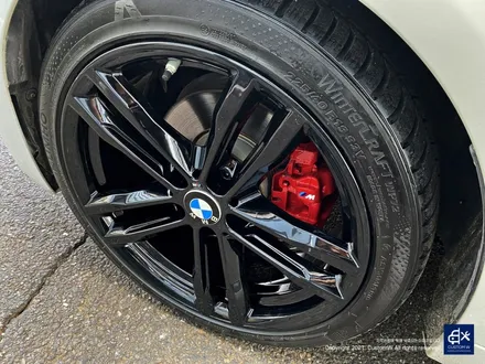 BMW 420d 휠수리 후 블랙유광 휠도색 + 레드 캘리퍼 도색 / 용인 처인구