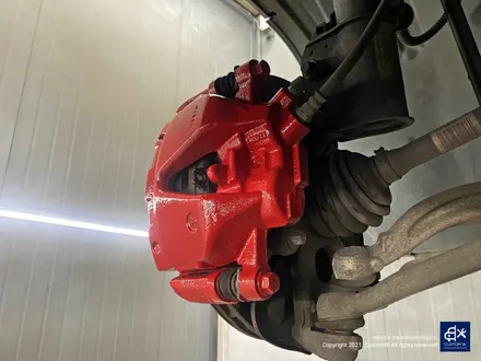 벤츠 GLK220 휠수리 후 블랙유광 휠도색 + 부식 제거 후 레드 캘리퍼 도색 / 용인 처인구