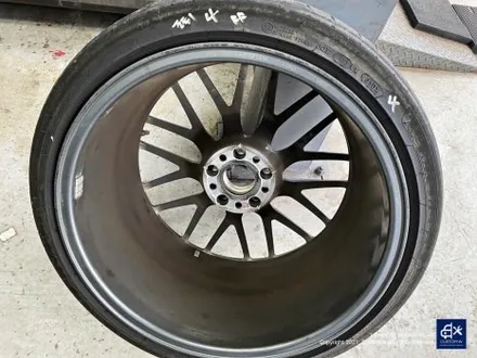 벤츠 C63 AMG 블랙 실버 투톤 유광 휠도색 + 레드 캘리퍼 도색 / 용인 처인구