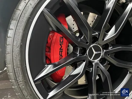 벤츠 E53 AMG 휠수리 후 블랙 실버 투톤 무광 휠도색 + 레드 캘리퍼 도색 / 용인 처인구