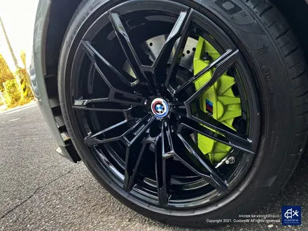 BMW G80 M3 블랙유광 휠도색 + 애시드 그린 캘리퍼 도색 / 용인 처인구