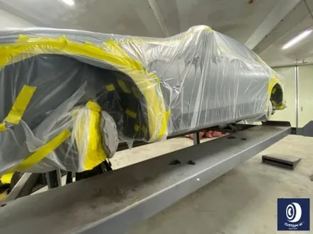 벤츠 W213 E43 AMG 휠 상처 수리 후 사틴 블랙 (무광 검정 / 매트 블랙) 휠 복원 도색 + 카본 세라믹 골드 캘리퍼 도색 / 용인 처인구