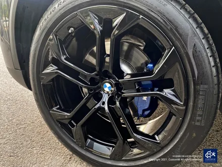 BMW G05 X5 휠수리 후 블랙유광 휠도색 + 블루 캘리퍼 도색 / 용인 처인구