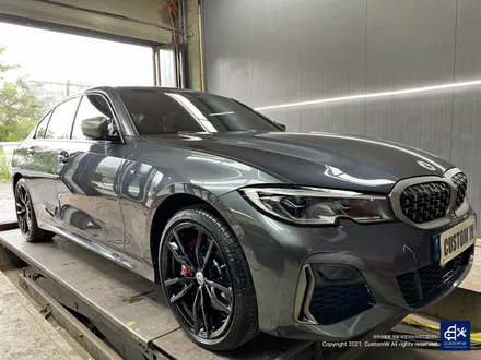 BMW G20 M340i 블랙유광 휠도색 + 레드 캘리퍼 도색 / 용인 처인구