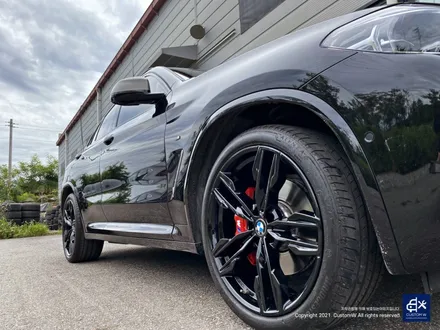 BMW X4 M40i 휠수리 후 블랙유광 휠도색 + 레드 캘리퍼 도색 / 용인 처인구