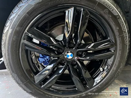 BMW X1 20i 블랙유광 휠도색 + 블루 캘리퍼 도색 / 용인 처인구