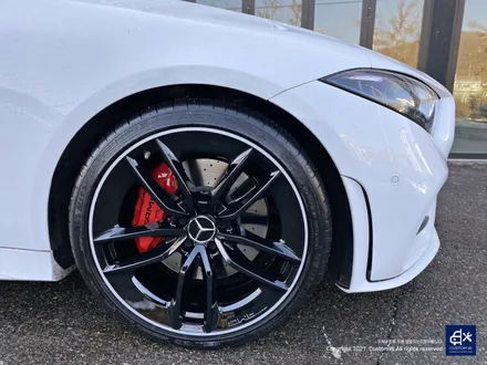 벤츠 CLS300d  블랙 실버 투톤 유광 휠도색 + 레드 캘리퍼 도색 / 용인 처인구