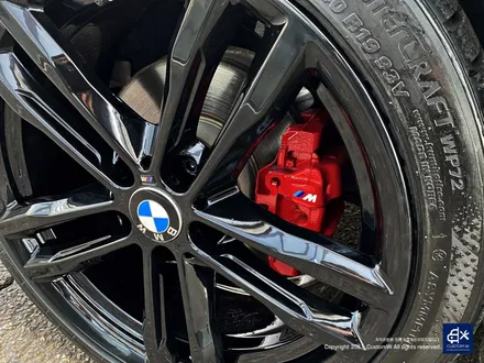 BMW 420d 휠수리 후 블랙유광 휠도색 + 레드 캘리퍼 도색 / 용인 처인구