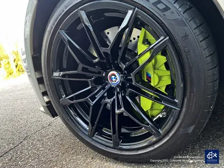 BMW G80 M3 블랙유광 휠도색 + 애시드 그린 캘리퍼 도색 / 용인 처인구