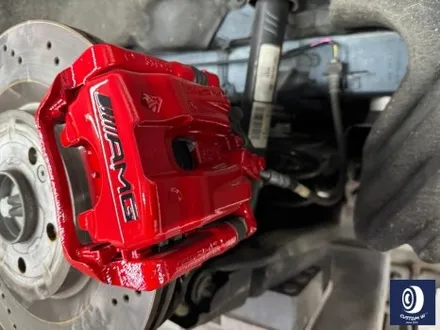 벤츠 GLB35 AMG 하이그로시 블랙 (검정 유광) 휠도색 + 레드 캘리퍼 도색 / 용인 처인구