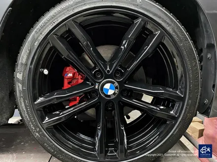 BMW 420i 휠수리 후 블랙유광 휠도색 + 레드 캘리퍼 도색 / 용인 처인구