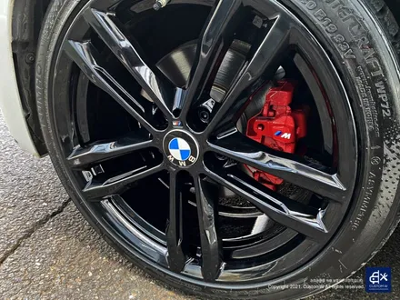 BMW 420d 휠수리 후 블랙유광 휠도색 + 레드 캘리퍼 도색 / 용인 처인구