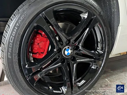 BMW 640d 휠수리 후 블랙유광 휠도색 + 레드 캘리퍼 도색 / 용인 처인구