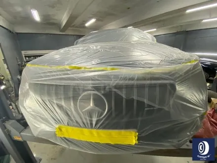 벤츠 W213 E43 AMG 휠 상처 수리 후 사틴 블랙 (무광 검정 / 매트 블랙) 휠 복원 도색 + 카본 세라믹 골드 캘리퍼 도색 / 용인 처인구