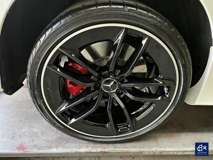 벤츠 CLS53 AMG 블랙실버 투톤 유광 휠도색 + 레드 캘리퍼 도색 / 용인 처인구